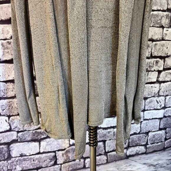 Jones New York Taupe Tank & Matching Cardigan Sweater Size L - Picture 3 of 12